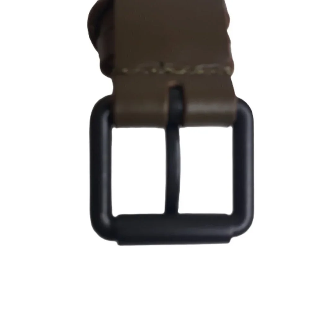 Timberland Dark Khaki 30mm Wrap Keeper Belt XL Minimalist Neutral Office